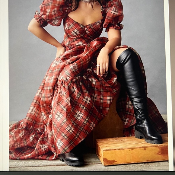 ANTHROPOLOGIE SEYCHELLES VIEW FROM UP HERE OVER THE KNEE LUG SOLE BOOT SZ 6.5 - Picture 1 of 14